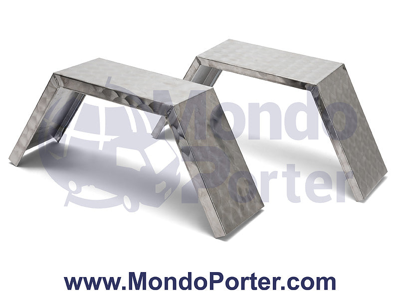 Coppia Parafanghi Posteriori Acciao Inox Piaggio Porter - Mondo Porter