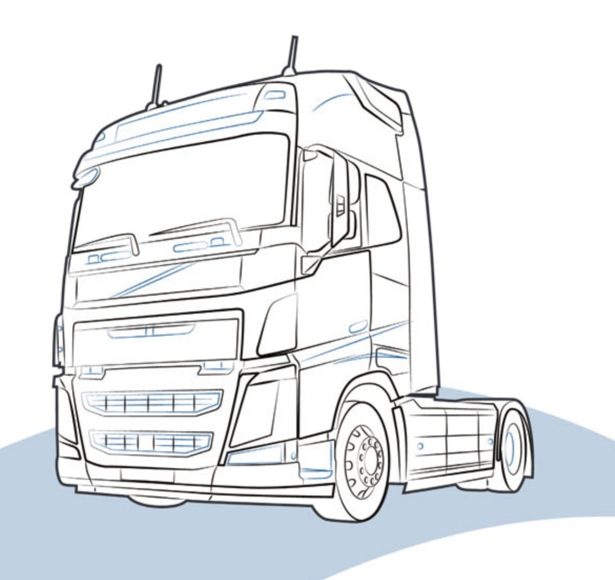 KIT STAFFE VISIERA VOLVO FH IV - 21596685 - Carrozzeria Truck