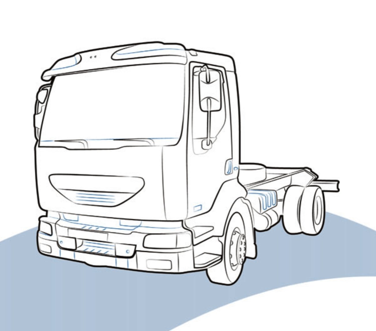 PARAURTI ANTERIORE RENAULT MIDLUM - 5010544309 - Carrozzeria Truck
