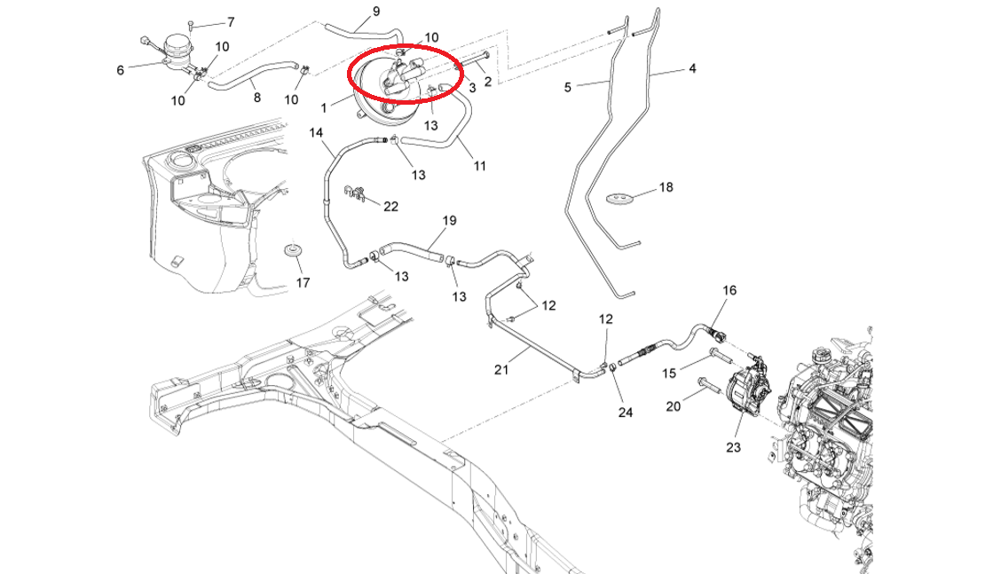 Pompa Freno Piaggio Porter 1.3 Benzina 16V - Mondo Porter