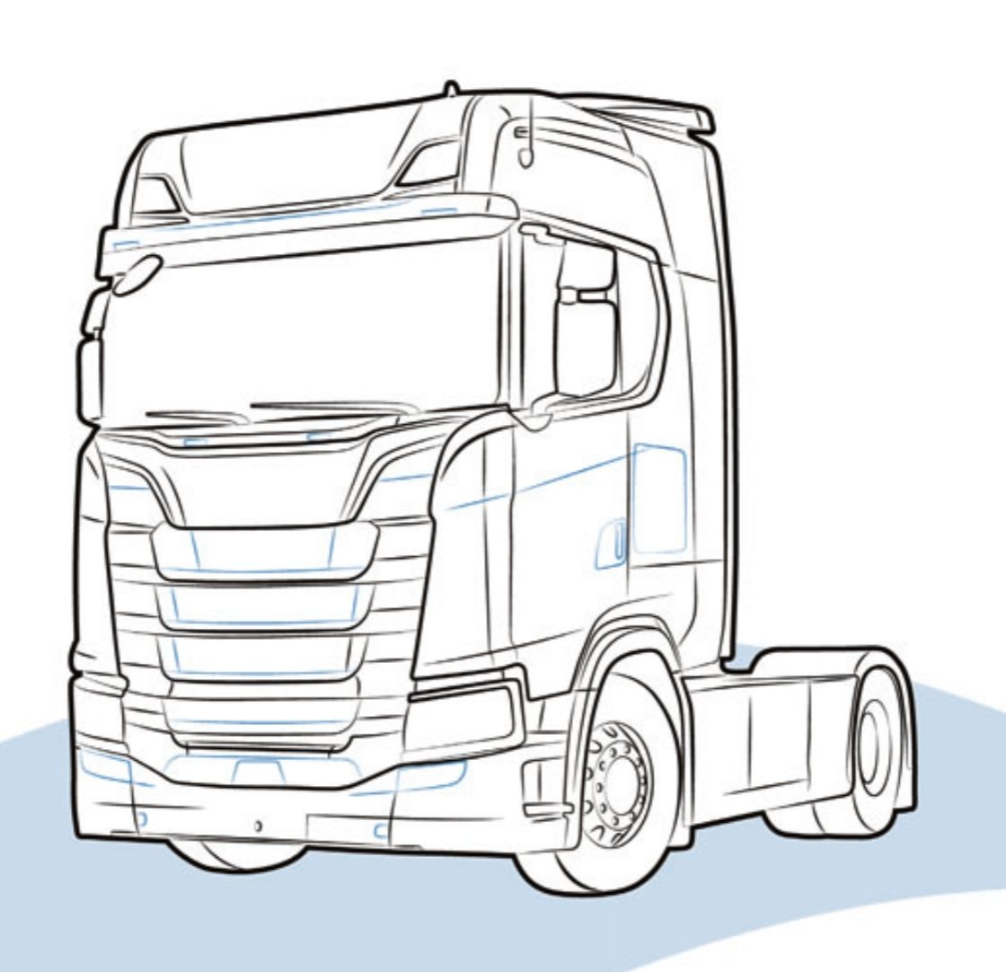 PORTADOCUMENTI per SCANIA R 2016 | PGRS lato - Carrozzeria Truck