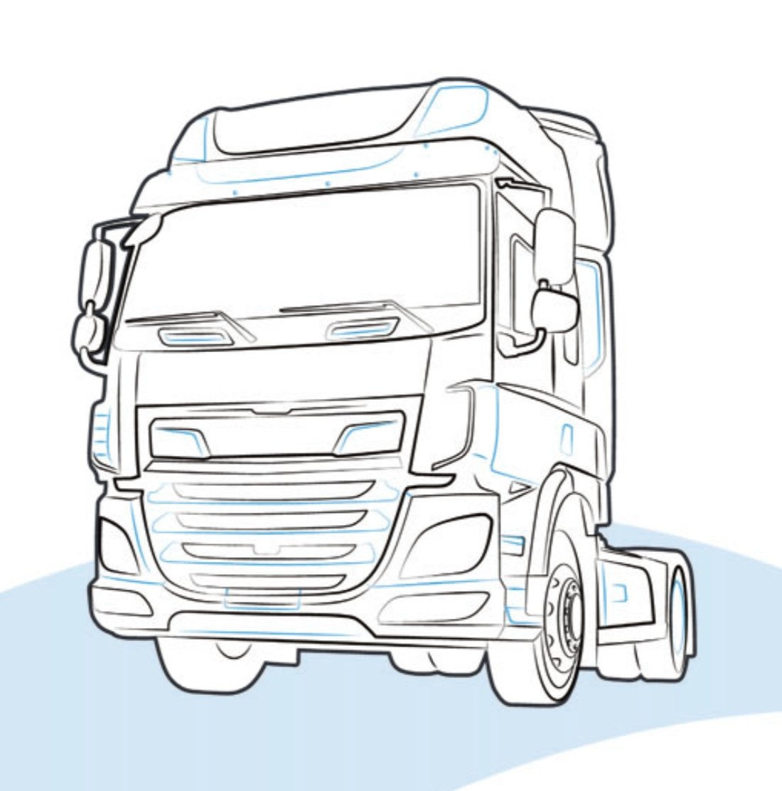 SUPPORTO PARAFANGO DAF CF EURO 6 - 1893586 - Carrozzeria Truck