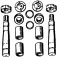 Kit Perni Fusi Sterzo Austerzo Tipo Pilot -2R | per Mercedes, Scania | OE A6735400139 20223051
