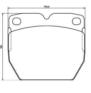 PASTIGLIA FRENI PERLINI (SINGOLA) KNORR - 351364