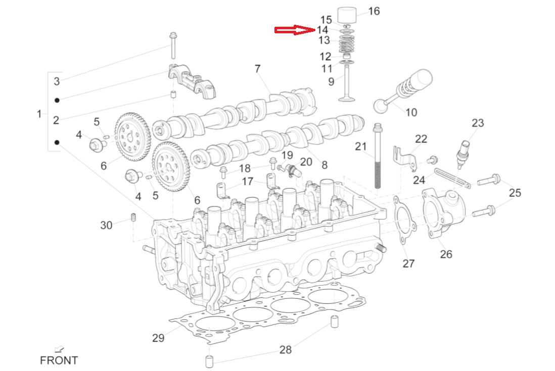 Scodellino Superiore Valvola Piaggio Porter Multitech E6 1A005504 - Mondo Porter