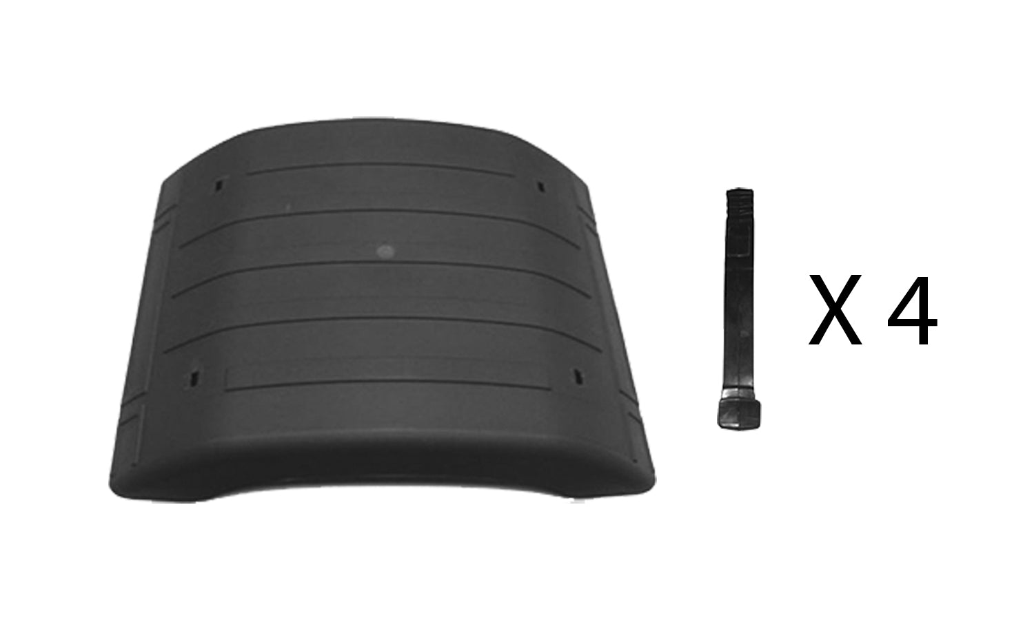 Parafango Superiore Ribassato Nero Con Kit Tiranti 200.12502 Iveco Stralis 2001 Oe 41298976