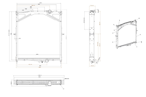 RADIATORE VOLVO FH12/16 VOLVO - 8149683