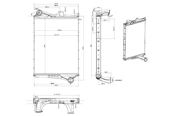 INTERCOOLER VOLVO FM9/12 FH 12 340/380 VOLVO - 20566842