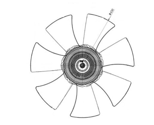Mozzo Visco Ventola Radiatore
