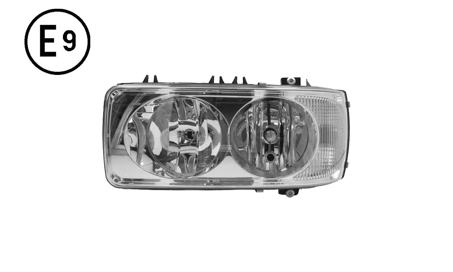 Faro Sinistro Manuale-Elettrico Senza Lampadina (H7-H1-P21W-W5W) Omologato E9 Daf Cf Oe  1699313 - 1641742 - 1641750 - 1699300 - 1743684