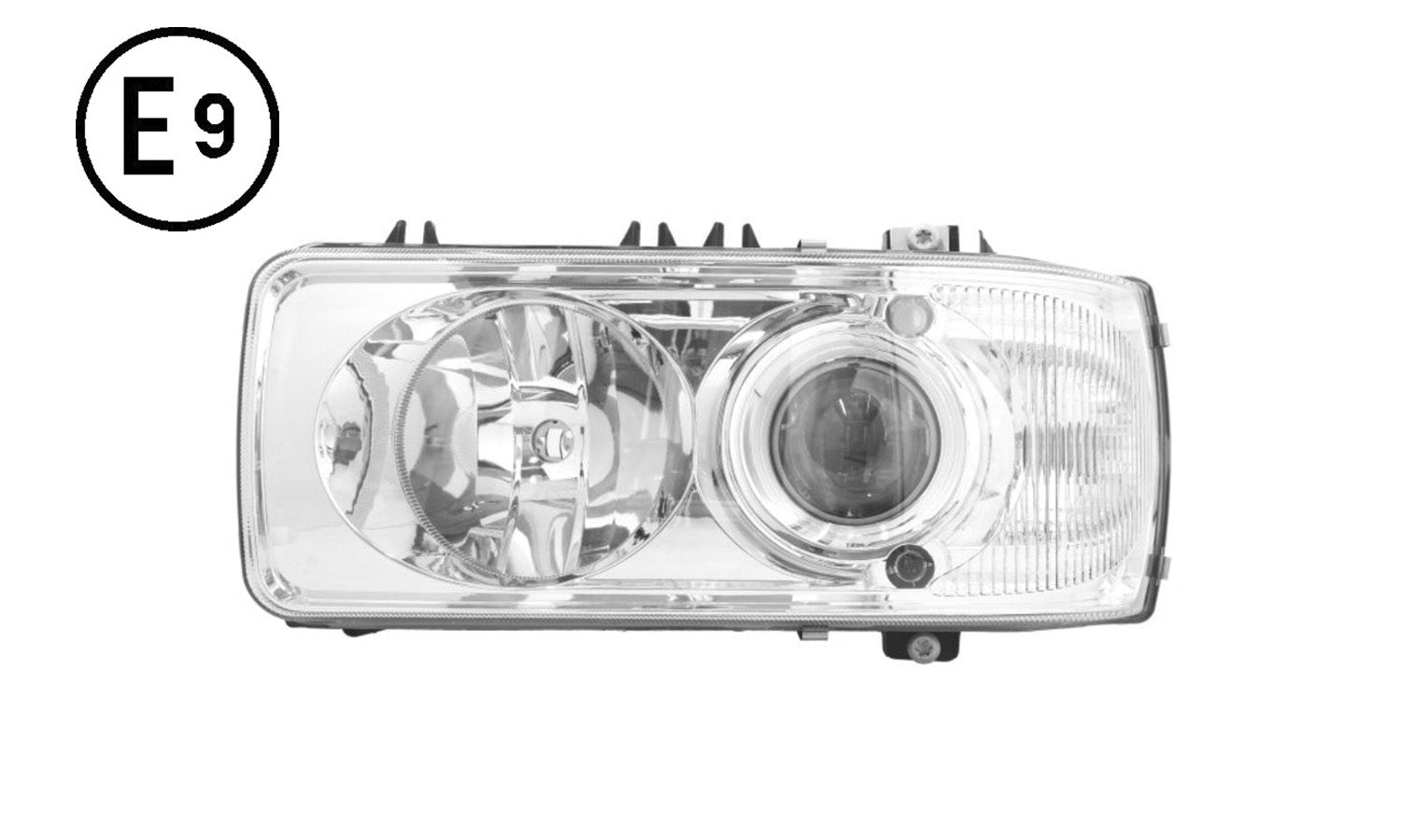 Faro Sinistro Xeno Elettrico Senza Motore Senza Lampadina (D2S-H1-Py21W-W5W) Omologato E9 Daf Cf Oe  1631910 - 1699932 - 1743690