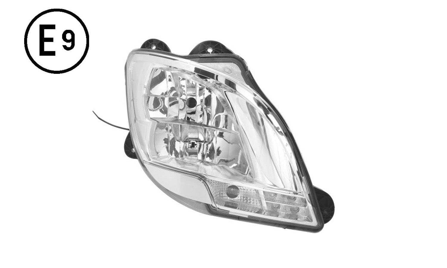 Faro Destro Elettrico Senza Motore Senza Lampadina (H7-H1-Py21W-Led) Omologato E9 Daf Cf Euro 6 Oe 1939778