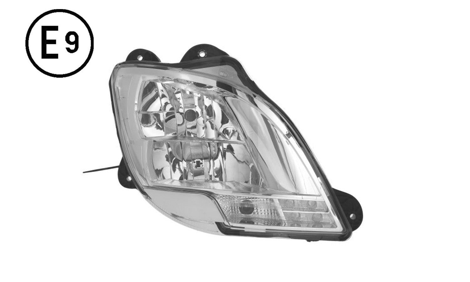 Faro Destro Manuale Senza Lampadina (H7-H1-Py21W-Led) Omologato E9 Daf Xf 106 Oe 1835875