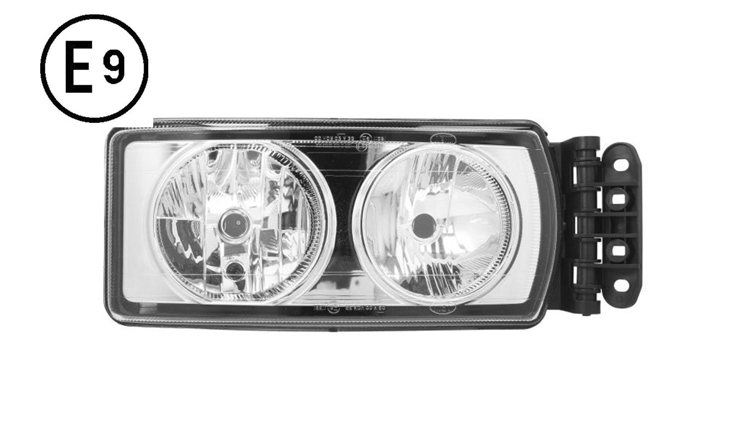 Faro Destro Manuale Senza Lampadina (H7-H7) Omologato E9 Iveco Eurocargo Tector 140E18-180E30 Oe 504238093