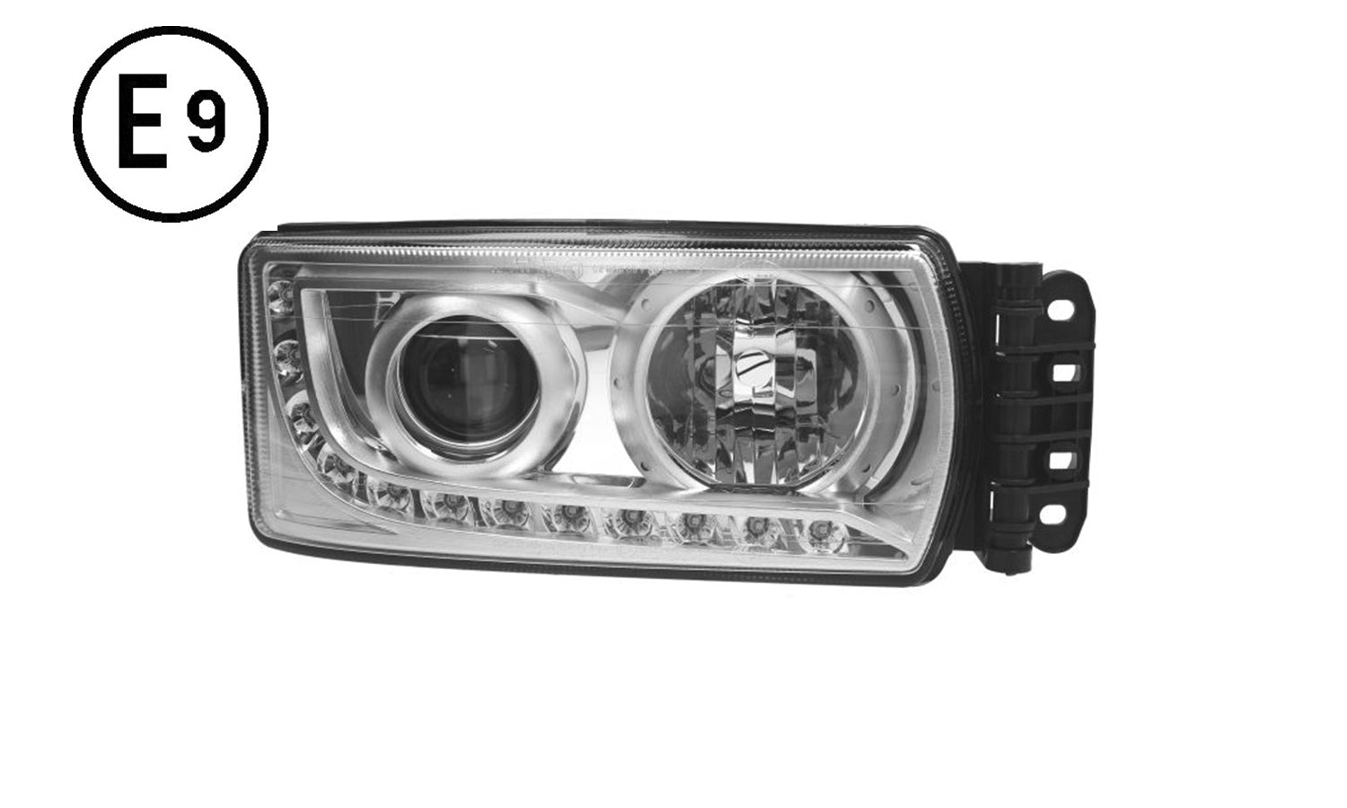 Faro Destro Manuale Con Centralina Senza Lampadina (H7-H7-Led) Omologato E9 Iveco Eurocargo 75 2016 Oe 5801745452