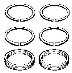 KIT SEGM. BX D.82,5 (2 PIST.) -2,5X2,5X4 IVECO EUROCARGO 93161417