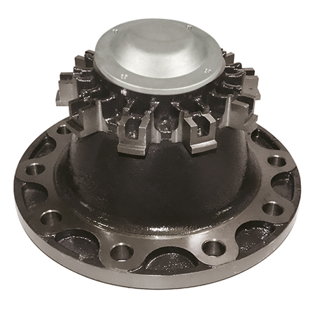 MOZZO RUOTA ANTERIORE CON CUSCINETTI,ABS E CALOTTA PER DAF EURO 3 oe 1348432