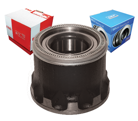 MOZZO RUOTA ANTERIORE CON CUSCINETTOPREMIUM E ABS PER MERCEDES ATEGO oe 0003300725