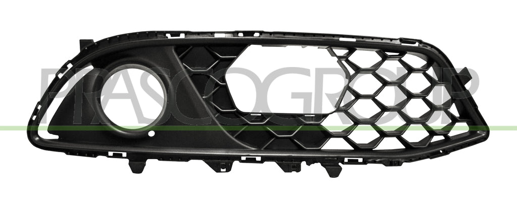 griglia destra paraurti anteriore nera con sede fendi con foro radar alfa romeo giulia 2015 2023 aa0922133