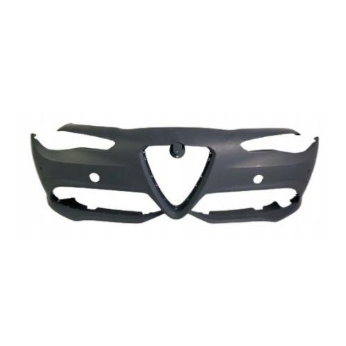 paraurti anteriore con primer con tappo coprigancio con fori pdc supporti alfa romeo giulia veloce 2015 2023 aa0941011