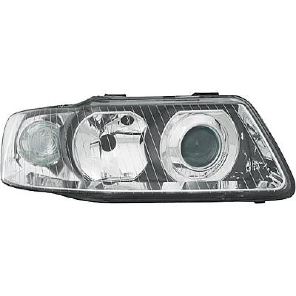 proiettore destro h1 h7 elettrico senza fendi senza motore mod 10 00 audi a3 1996 2003 ad0164903