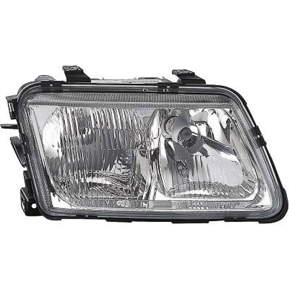 proiettore destro h4 h7 manuale elettrico con fendinebbia mod 96 00 audi a3 1996 2003 ad0164923