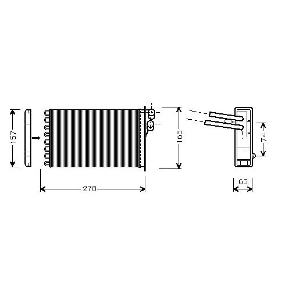 riscaldatore audi a4 b5 1994 1999 8d2819030