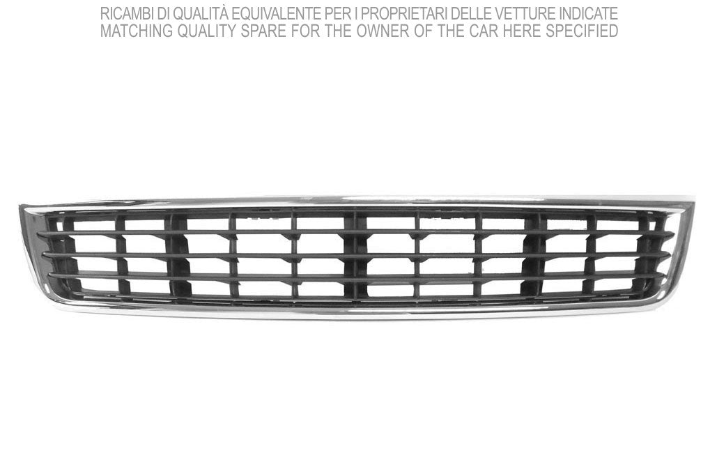 griglia paraurti anteriore centrale nera con modanatura cromata audi a4 b6 2000 2004 ad0202120