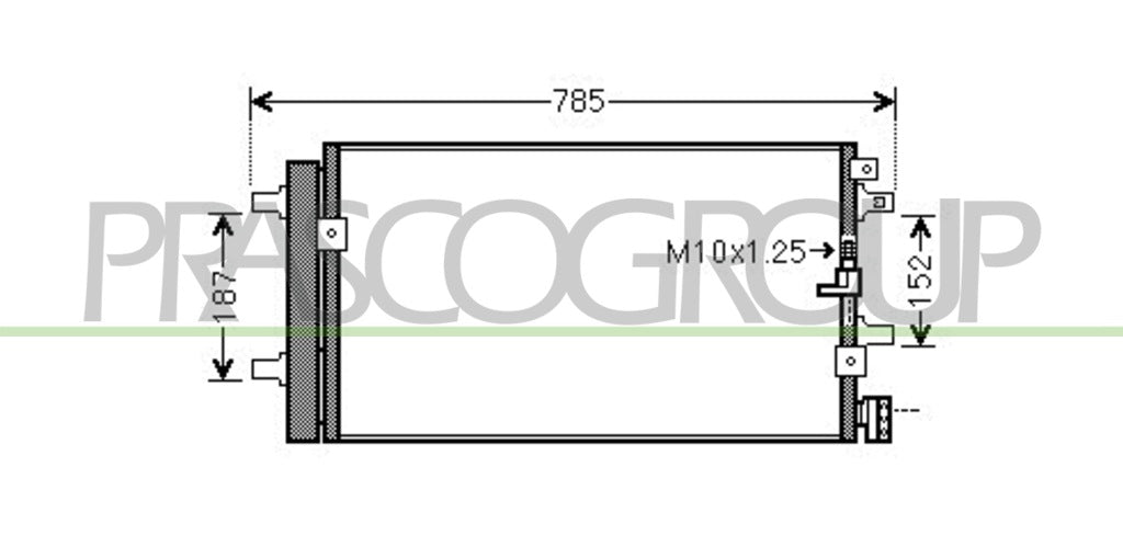 condensatore audi a4 b7 2004 2007 ad022c004