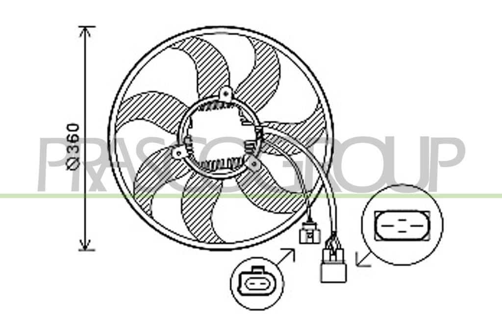 ventola audi a4 b7 2004 2007 ad022f003