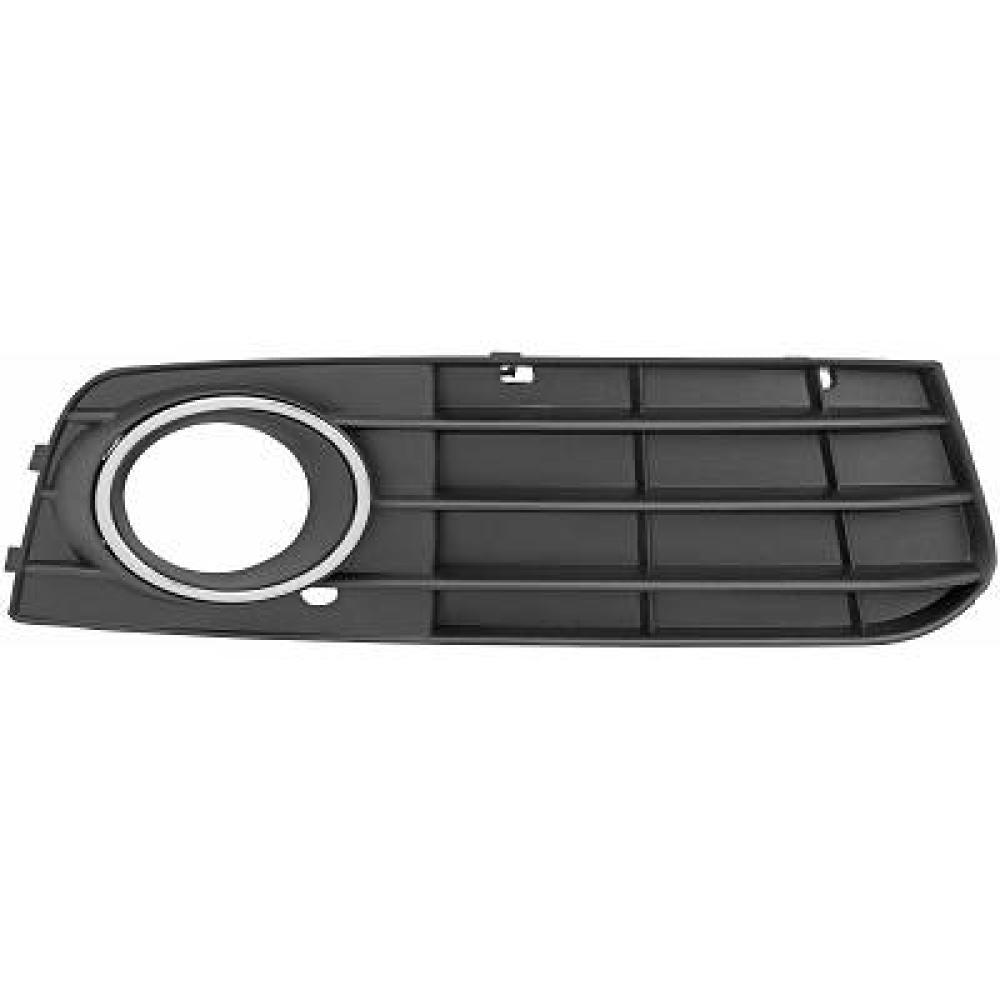 griglia destra paraurti anteriore nera con sede fendi con cornice cromata audi a4 b8 2007 2011 ad0242143