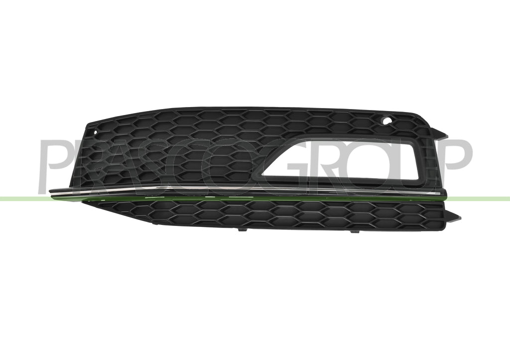 griglia sinistra paraurti anteriore nera con sede fendi con modanatura cromata mod s4 audi a4 b8 2012 2015 ad0252146