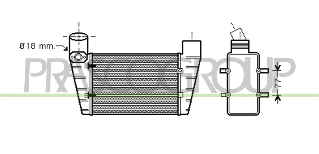 intercooler audi a6 2001 2004 ad033n004