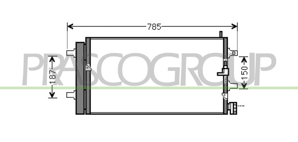 condensatore audi a6 4g2 2011 2014 ad038c002