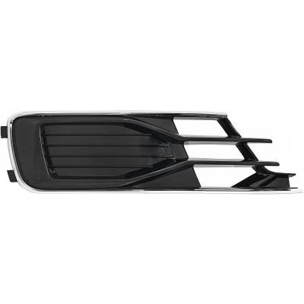 griglia destra paraurti anteriore nera lucida con cornice cromata audi a6 4gc 2014 2016 ad0402133