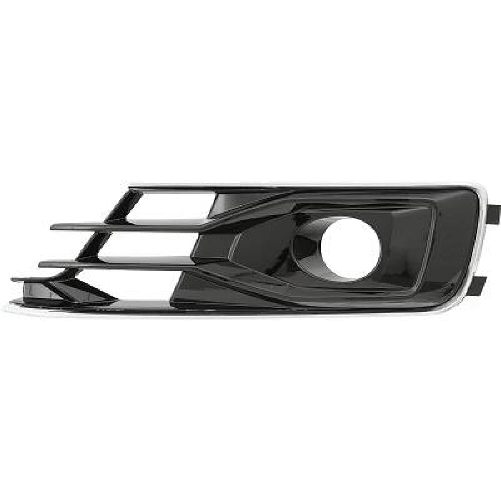 griglia sinistra paraurti anteriore nera lucida con sede fendi con cornice cromata audi a6 4gc 2014 2016 ad0402144