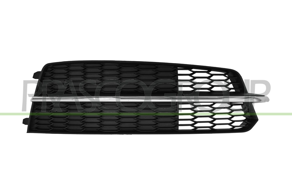 griglia destra paraurti anteriore nera goffrata senza sede fendi con modanatura cromata mod s line audi a6 4gc 2014 2016 ad0402145