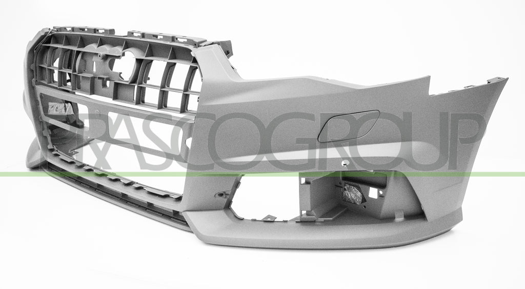 paraurti anteriore con primer con fori pdc supporti con fori lavafari tappi lavafari con tracce park assist mod s line audi a6 4gc 2016 2019 ad0421011