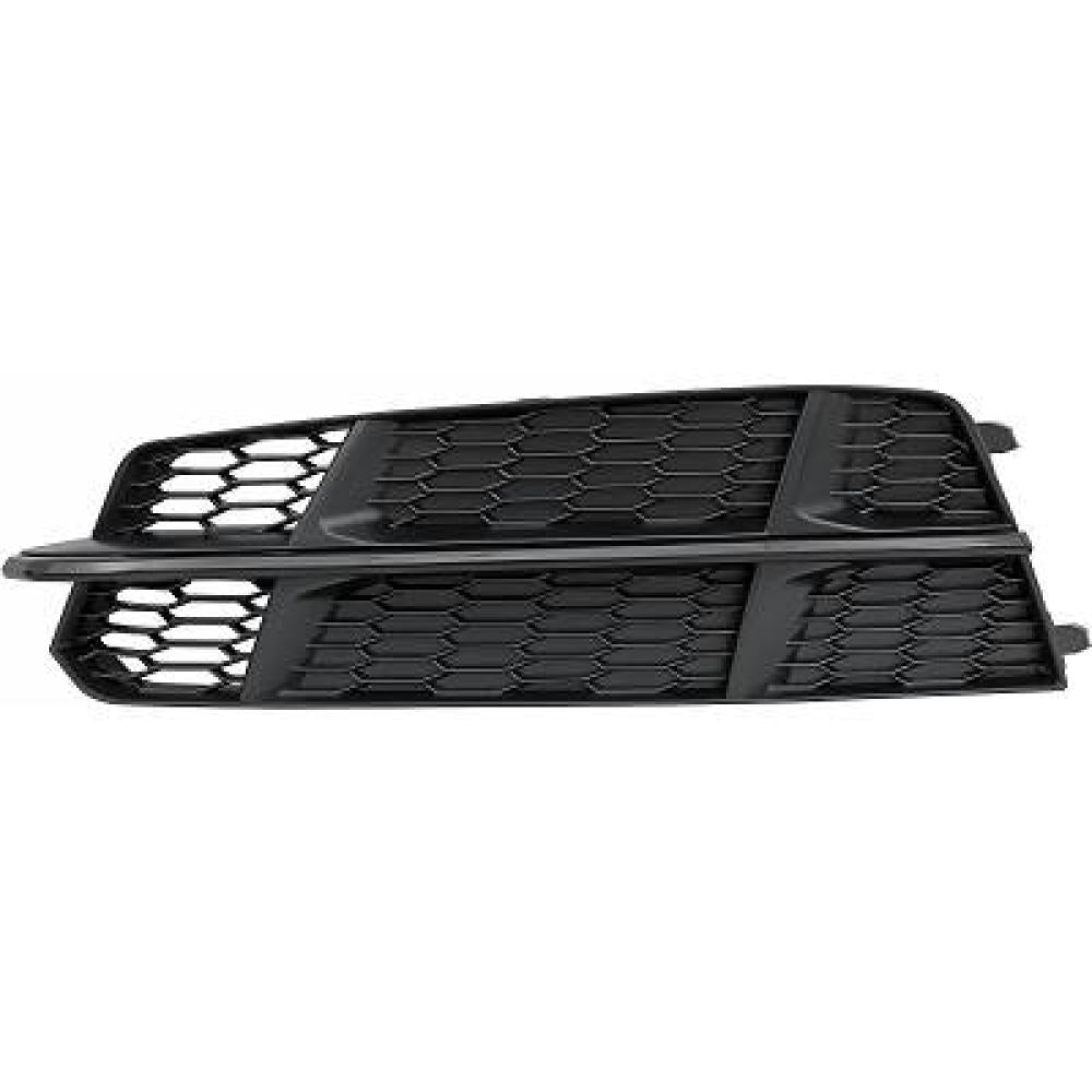 griglia sinistra paraurti anteriore nera con modanatura nera lucida mod s line audi a6 4gc 2016 2019 ad0422114