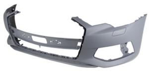 paraurti anteriore con primer con tappo coprigancio con fori park assist supporti con fori e tappi lavafari audi a6 c8 2019 ad0451031