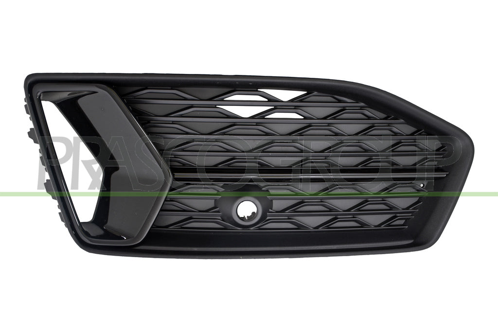 griglia destra paraurti anteriore nera goffrata con modanatura nera lucida mod sport audi a6 c8 2019 ad0452133