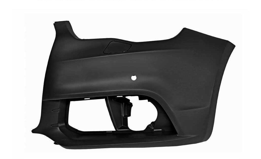 paraurti anteriore sinistro con primer con fori lavafari e tappi con fori pdc supporti audi a1 2010 2014 ad1201114