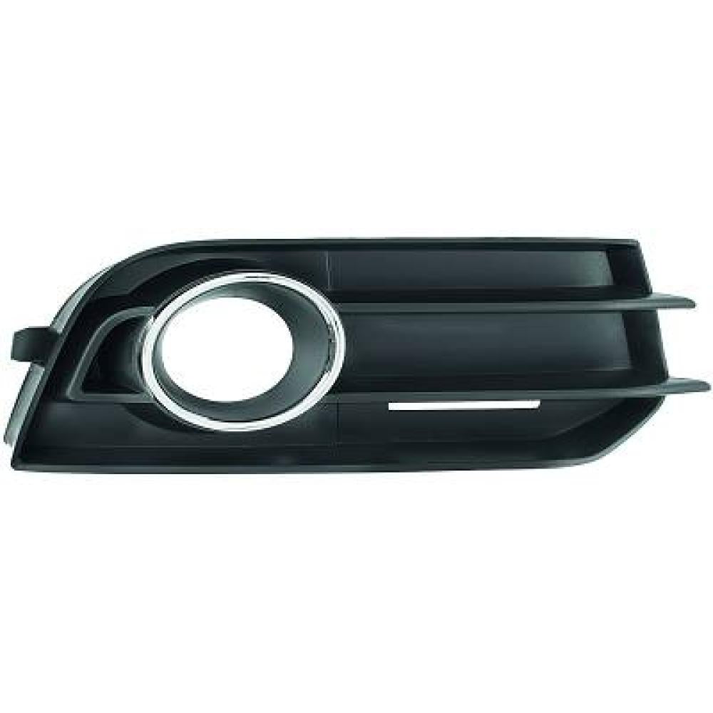 griglia sinistra paraurti anteriore nera con sede fendi con cornice cromata audi a1 2010 2014 ad1202144