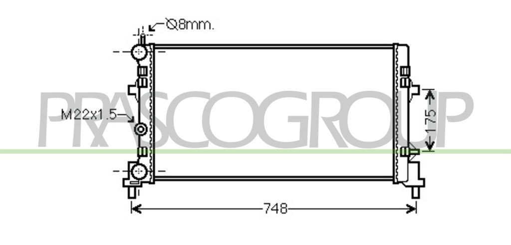 radiatore audi a1 2010 2014 ad120r003