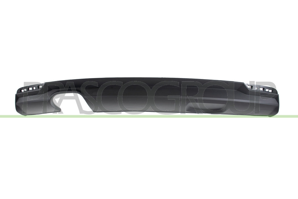 spoiler paraurti posteriore nero goffrato con scarico doppio a sinistra audi a1 2014 2018 ad1221881