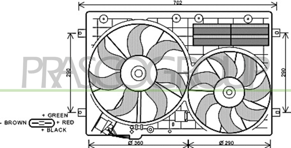 ventola audi tt 8j 2006 2010 ad202f001