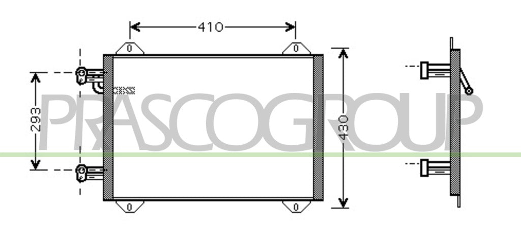 condensatore audi a2 1999 2005 ad302c001