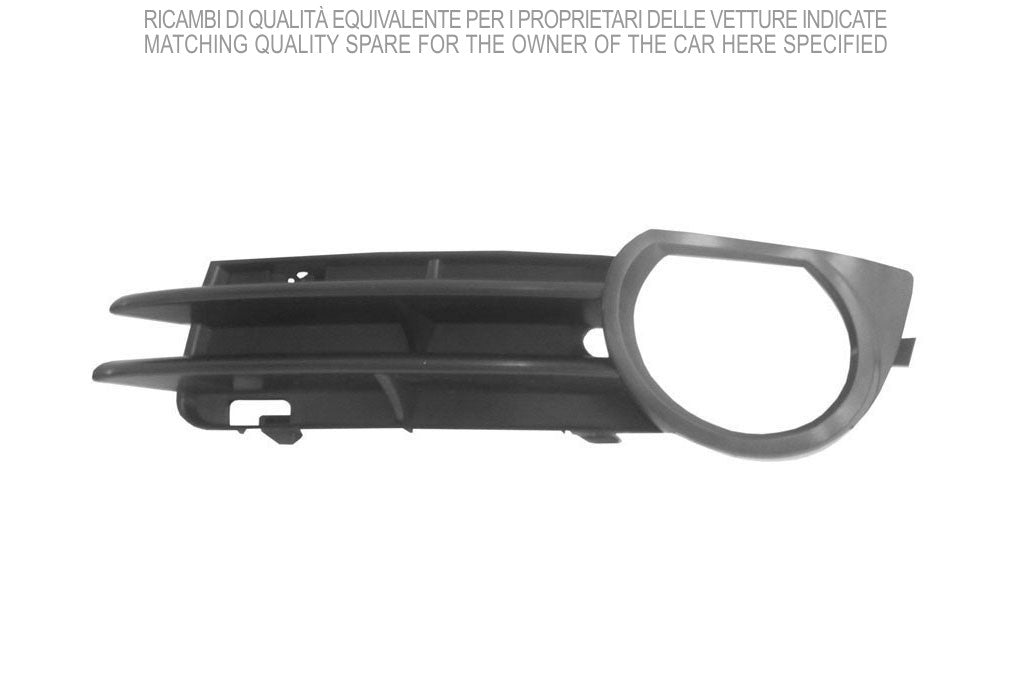 griglia sinistra paraurti anteriore nera con sede fendi audi a3 2003 2008 ad3202134