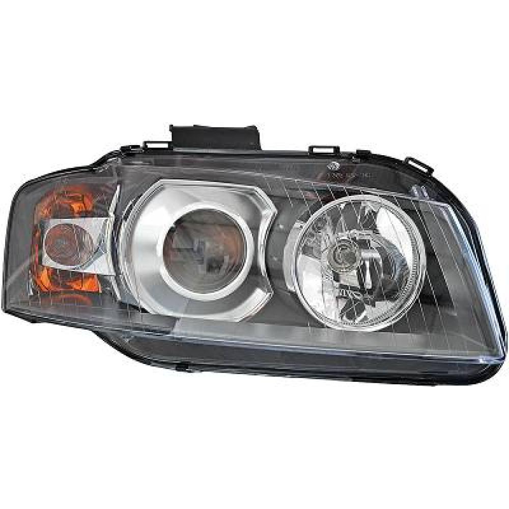 proiettore sinistro xenon d2s h7 hid elettrico con motore audi a3 2003 2008 ad3204914