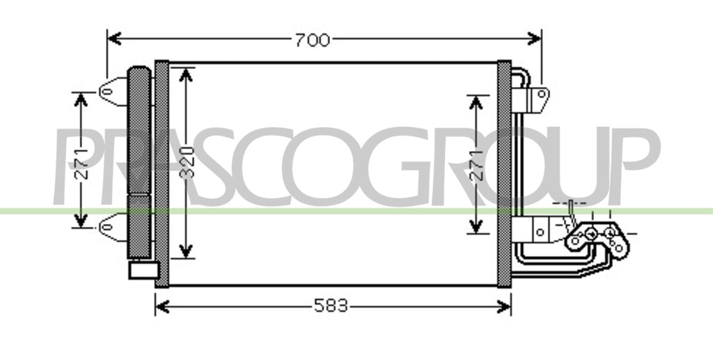 condensatore audi a3 3 5 porte 8p 8pa 2003 2008 ad320c001